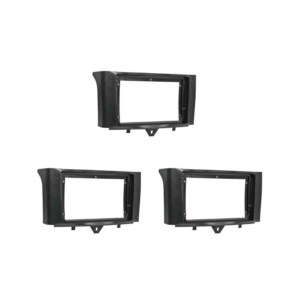 3X 2 Din Radio Fascia For Fortwo 2011-2015 Dvd Stereo Frame Plate Adapter Mounting Dash Installation Bezel 6033189727011