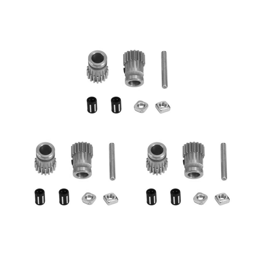 3X 3D Printer Mk3 Drive Gear Extruder Dual Gears Kit Drive Gears Extrusion Wheel For Upgrade Prusa I3 Mk2 Mk2s 6033887314957