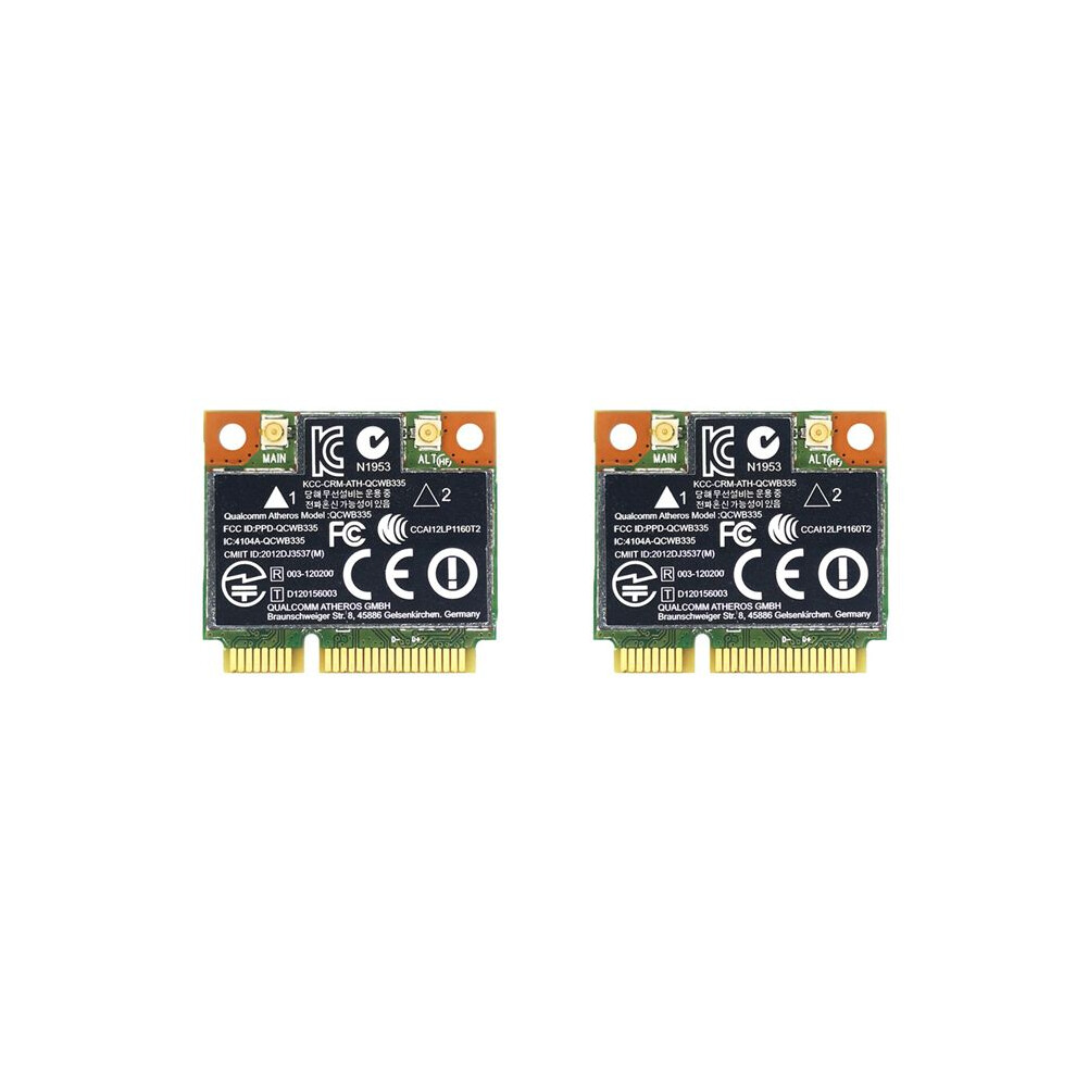 2X Ar9565 Wifi Card Qcwb335 Pcie 4.0 150Mbps 2.4G For Xp Win7 Win8 Linux System 6033087627901