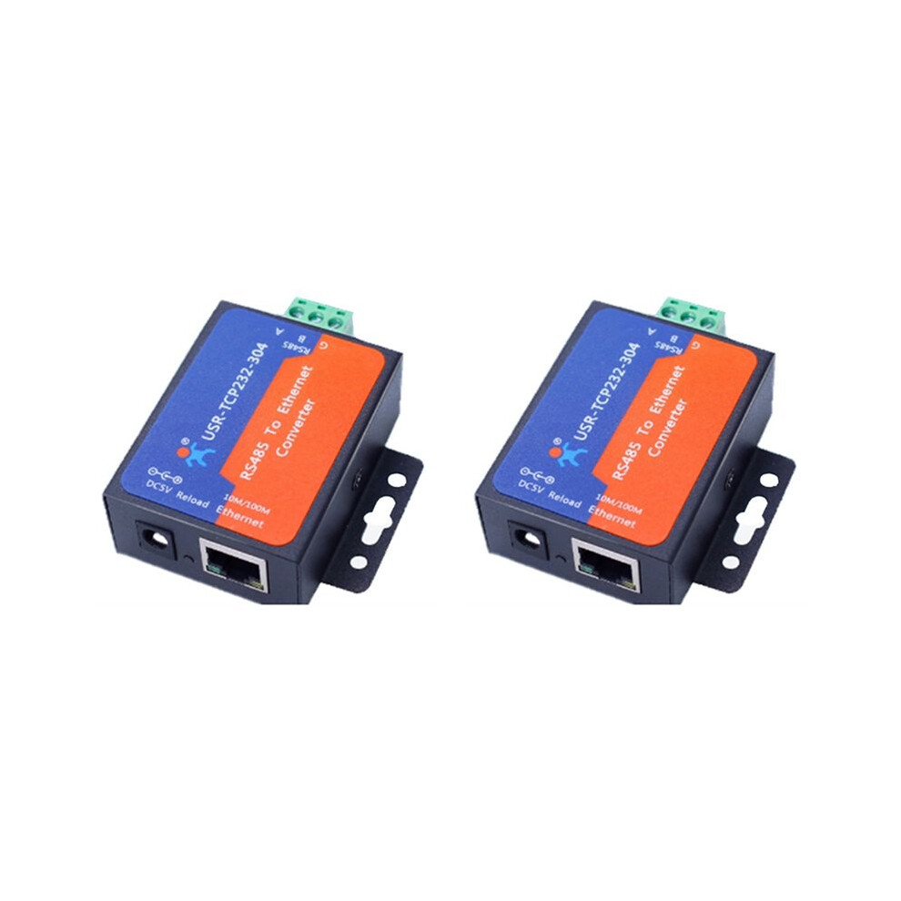 2X Modbus Serial Port Rs485 To Ethernet Converter Server Usr-Tcp232-304 Data Transmission Dhcp/Dns Supported 6031762601994