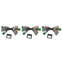 3X Arnés de Cable de Radio de Potencia de Audio Android de 16 Pines para Coche con Caja de Canbus Accesorios de Coche para  XC90 2008-2013