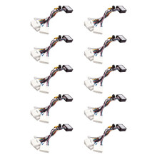 10X Adaptateur de Câble de Faisceau de Câbles D'Alimentation Stéréo Android de Voiture 16 Broches avec Boîte CANbus pour Dacia Duster / Arkana