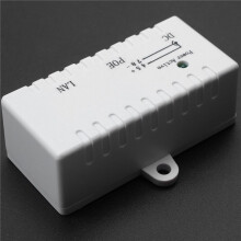 2X Poe Splitter Poe Injektor Rj45  5,5 mm x 2,1 mm Eingang Passiv Poe Injektor Splitter Adapter Anschluss für Ip Netzwerk Kamera (Weiß)