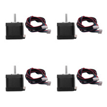 4X Kit Motore Passo-Passo Bipolare 40mm Ad Alta Coppia, 0,46 Nm Motore per Motori Passo-Passo Elettrico A 2 Poli A Basso Rumore 42 N. 2 per