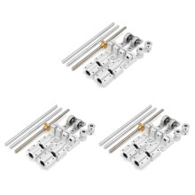 45Pcs 200mm Optical Axis Guide Bearing Housings Aluminum Rail Shaft Lead Screw Rod Slide Bushing Shaft Coupling