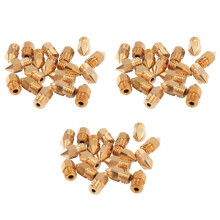 54 Pcs 3D Printer Nozzles M6 Extruder Brass Nozzle Print (2X0.2mm+2X0.3mm+6X0.4mm+2X0.5mm+2X0.6mm+2X0.8mm+2X1.0mm)