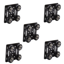 5X Accesorios de Impresora 3D para V Slot Estándar Europeo Placa de Pórtico de Construcción con Ranura en V de Polea de Perfil de Aluminio