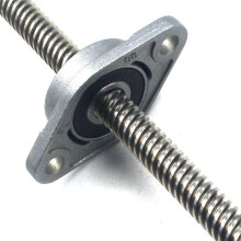 2 Set 200mm Lunghezza 8mm Diametro Argento Verticale 2mm Asta di Piombo E Cuscino Montato Supporto T8 Vite Kit di Viti per Stampante 3D