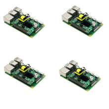 4X for Raspberry Pi 4B POE Module Power Over Ethernet IEEE 802.3Af Standard Switches POE Hat