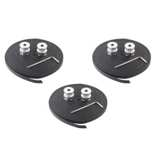 Hot 3D Printer Parts 6Pcs GT2 16Teeth 16 Teeth Timing Alumium Pulley Bore 5mm Width 6mm with 2Meters 2M 6mm GT2 Belt