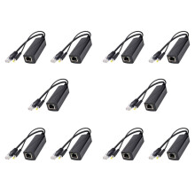 10X PS5712TG Gigabit Power Over Ethernet Splitter 10/100/1000Mpbs RJ45 Support IEEE802.3 Af/At(30W) PoE Splitter