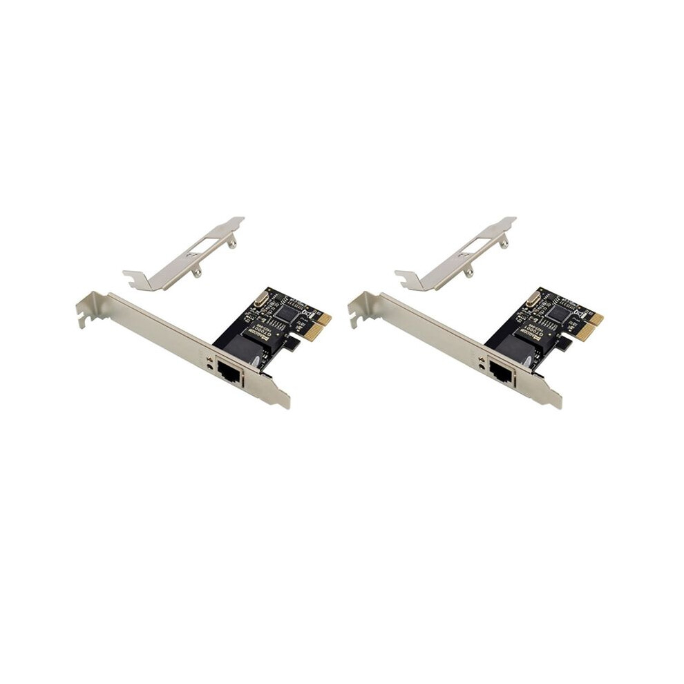 2X PCIE X1 RJ45 Server Gigabit Network Card RTL8111C Single Port 1000M Ethernet Adapter Card Network Card for Desktop-image-OPC-PRXWJPC-NEW