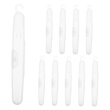 10pcs Travel Toothbrush Case with Head Protection Durable PP Holder for Business Trips