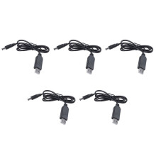 5X 5V zu  12V 2,1 mm x 5,5 mm Modul Konverter   Stecker Buchse Strom Kabel Stecker, USB zu  Kabel -1 M