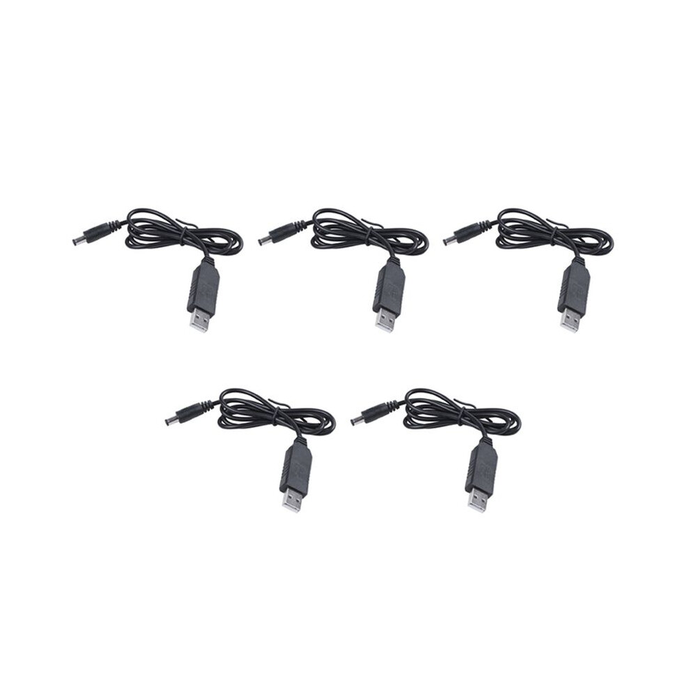 5X 5V To 12V 2.1Mm X 5.5Mm Module Converter Male Connector Jack Power Cable Plug,Usb To Cable -1M 6034120175694