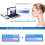 2 Pairs Mens Blue Light Reading Glasses 2.5x, Metal Rectangular Computer Readers with Full Magnification 2