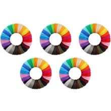 5X 3D Printing Pen PCL Filament Refills 1.75mm, Pack of 20 Random Color, Low Melting Temp of 70, Gifts for Kids(200 FT)