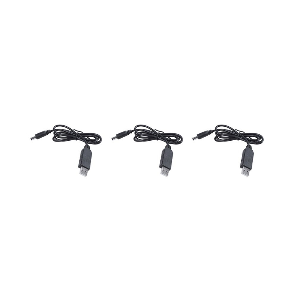 3X 5V To 12V 2.1Mm X 5.5Mm Module Converter Male Connector Jack Power Cable Plug,Usb To Cable -1M 4712480959506