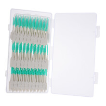 300pcs Soft Silicone Interdental Brushes Tooth Picks for Gentle Gum Care and Travel Teeth Cleaning