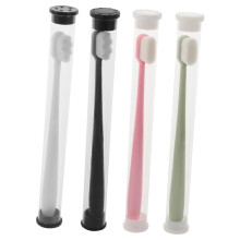 4pcs Travel Toothbrush with Ultra Soft Bristles for Adults Kids Compact Size for Home and Trip