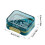 Tovvmai 2pcs Retainer Case with Secure Seal Closure, Compact Denture Storage Box for Travel 2