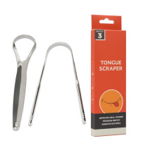 Stainless Steel Tongue Scraper for Adults UShaped Tongue Cleaner with Travel Case for Fresh Breath