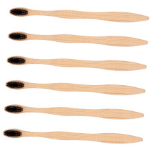 Soft Bristle Toothbrush Family Set 6pcs for Sensitive Teeth Plaque Removal with Ergonomic Grip