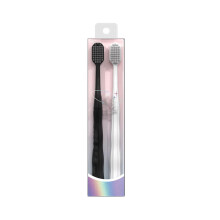 Adult Soft Bristle Toothbrush with Dual Bristle Design for Deep Cleaning and Stain Removal