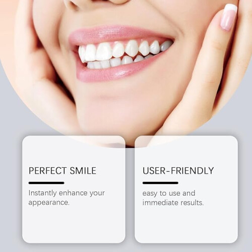 Natural Looking Full Denture Set with Silicone Reline, Comfortable Upper and Lower Arch Kit (2pcs) 2