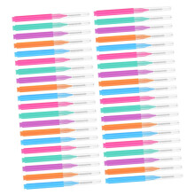 50pcs Interdental Brush with Soft Bristles for Braces Orthodontic Tooth Cleaning Tool