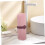 Pink Travel Toothbrush Case with Toothpaste Holder, Compact DualUse Storage Cup for Camping 3