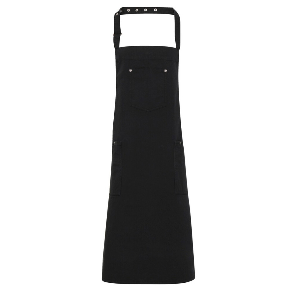 Premier (One Size, Black) Unisex Adult Twill Chino Full Apron