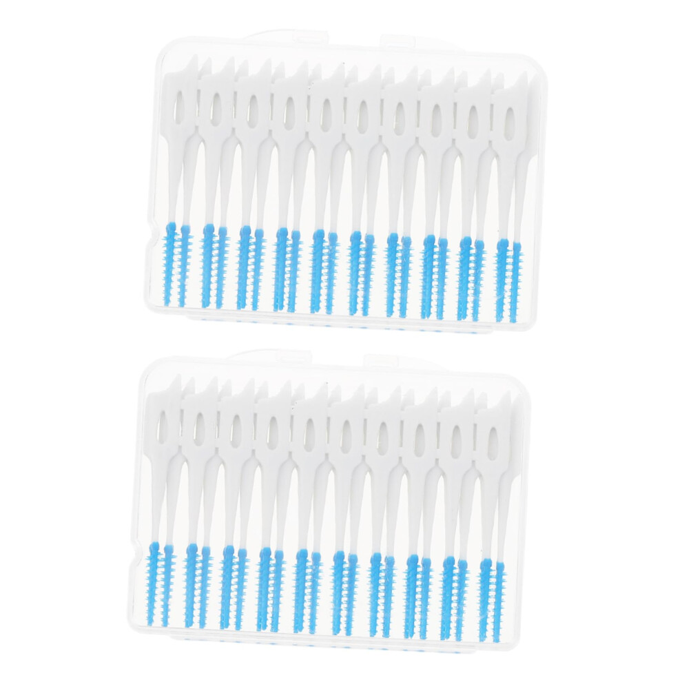 80pcs Soft Flexible Interdental Brushes for Targeted Gap Cleaning and Orthodontic Care