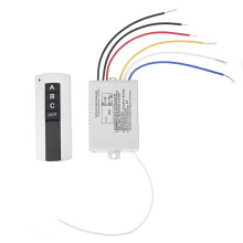 3 Way /OFF 220V Wireless Remote Control for Lamp Light Home Remote Control Receiver Transmitter