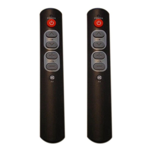 2PCS Universal 6-Button  Remote Control IR Copy Learning Function Remote Control for TV, STB, DVD, DVB, VCR A