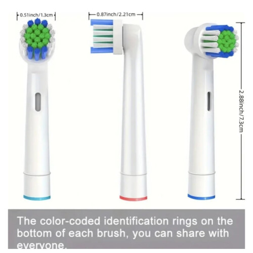 Replacement Toothbrush Heads for OralB, Soft Bristles, Wide Model Compatibility, 20 Pack 2