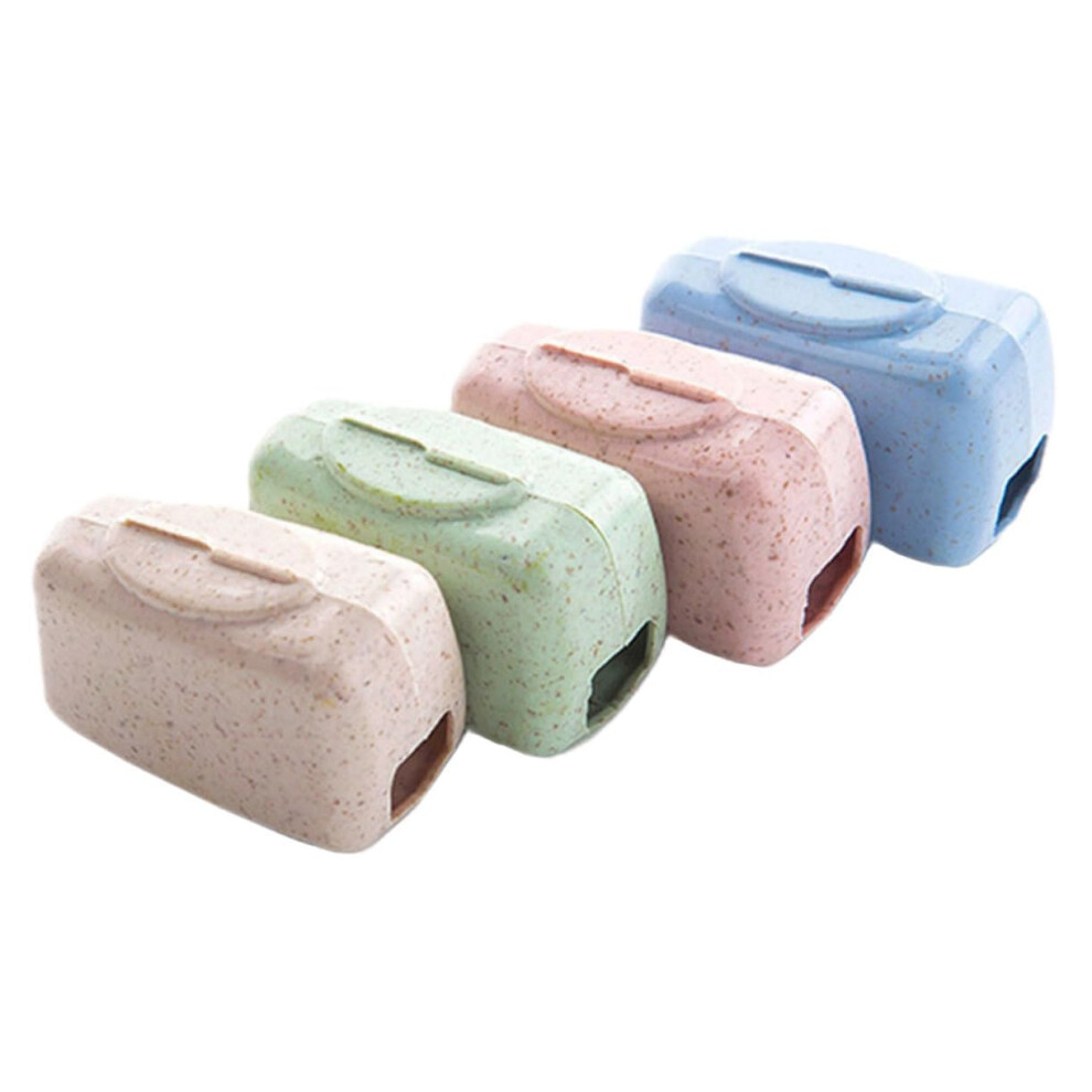 8Piece Travel Toothbrush Cover Set with Secure Lock, Waterproof Dust Protection for Camping