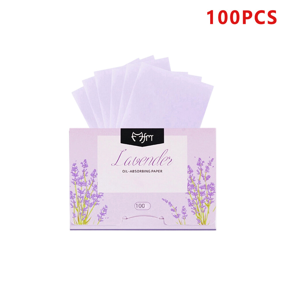 Purple (9.5Cmx7cm, ) Face Oil Blotting Sheets Portable Natural Makeup Oil Absorbing Paper Face Blotting Tool For Oily Skin
