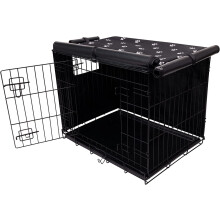 Housse de cage pour chien de 61 cm (24 pouces) en tissu Oxford imperméable