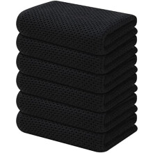 Torchons gaufrés 100 % coton, lot de 12, 30 x 70 cm