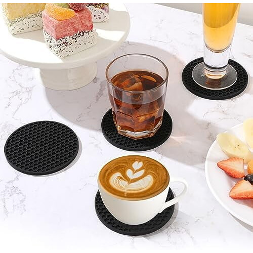 Silicone Coasters Set of 12 with Holder 1
