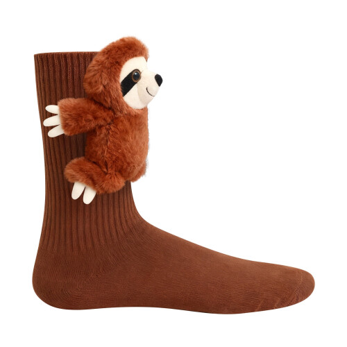 Sloth3D Stricksocken für Damen, Winter 2
