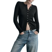 (L, Black) Pulls boutonnés pour look streetwear.