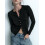 (S, Black) Pulls boutonnés pour look streetwear. 4