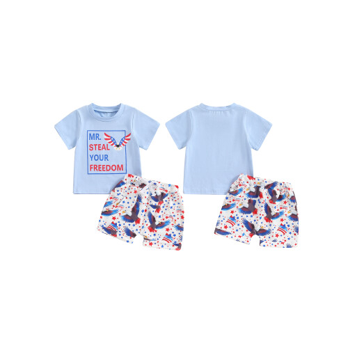 (3-4 Years, Blue) Conjunto de 2 de julho. 1