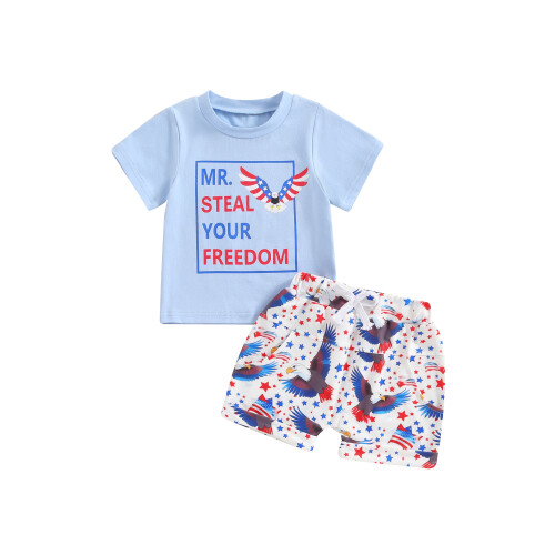 (12-18 Months, Blue) Conjunto de 2 de julho.