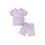 (3-4 Years, Purple) Σετ σορτς για καλοκαιρινό outfit 1
