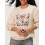 (L, Light Yellow) Women's Fall Loose Pullover Letter Big Bow Print Long Sleeve Crew Neck Oversized Sweatshirt 5