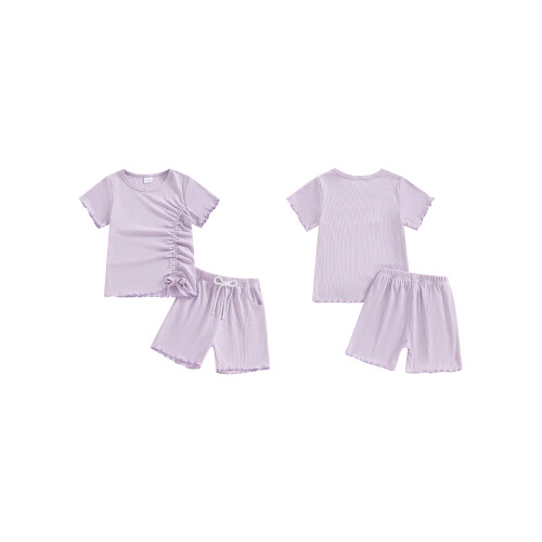(2-3 Years, Purple) Σετ σορτς για καλοκαιρινό outfit 1