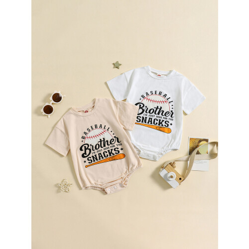 (3-6 Months, White) Romper Buachaillí Ócáideach do Naíonáin 2